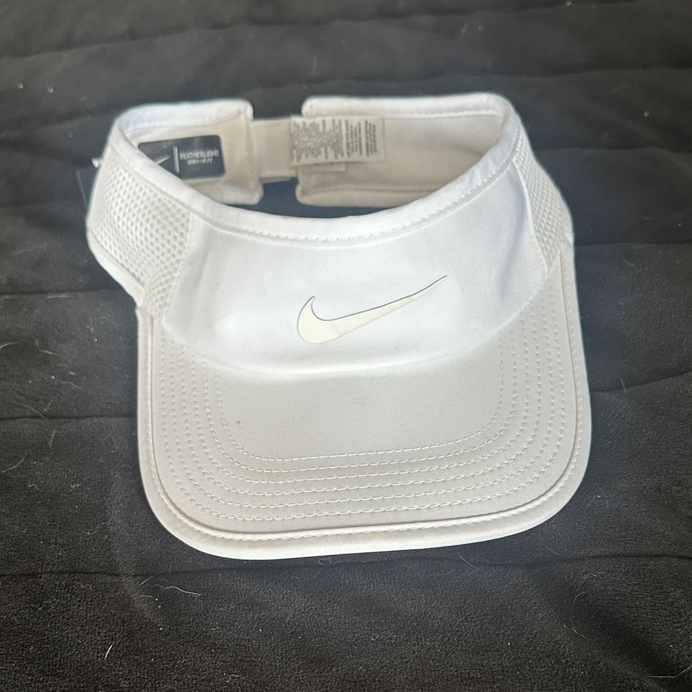 Nike White Sports Visor